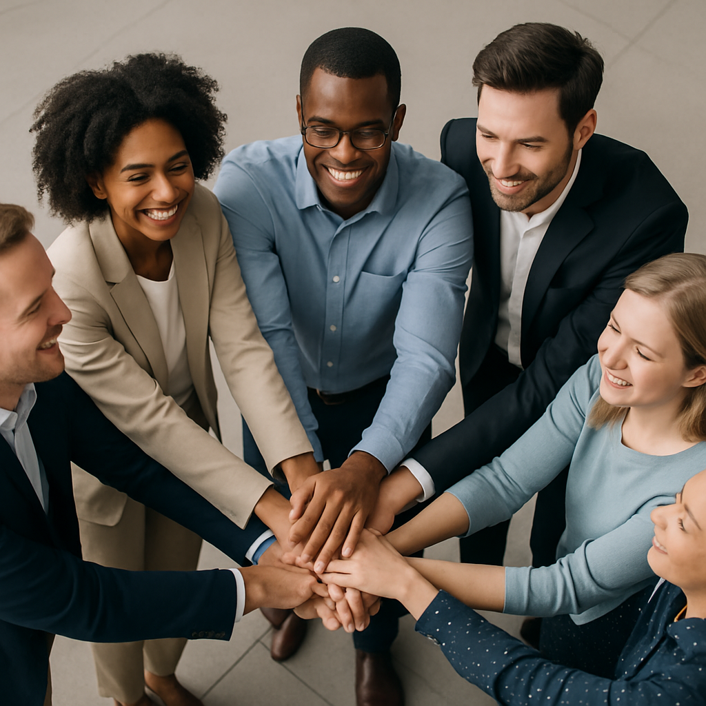 Hands together representing training and workshops